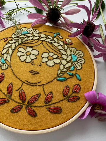 Embroidery Craft Kit | Made By Rikrack | Flower Child DIY