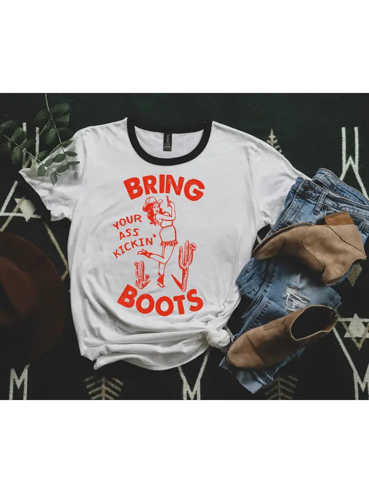 T-Shirt | Hank & Scoot | Bring your Ass Kickin' Boots | Unisex | Pre Order