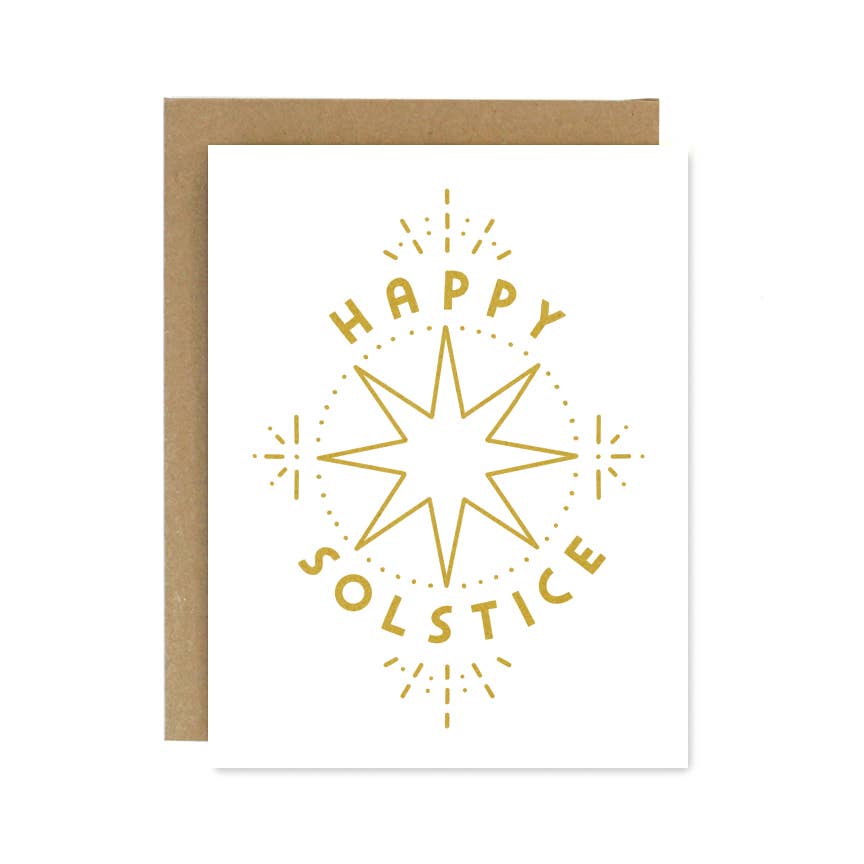 Greetings Card | Worthwhile Paper | Happy Solstice Wheel