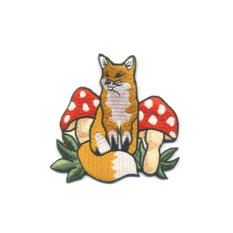 Embroidered Patch | Antiquaria | Fox Mushroom