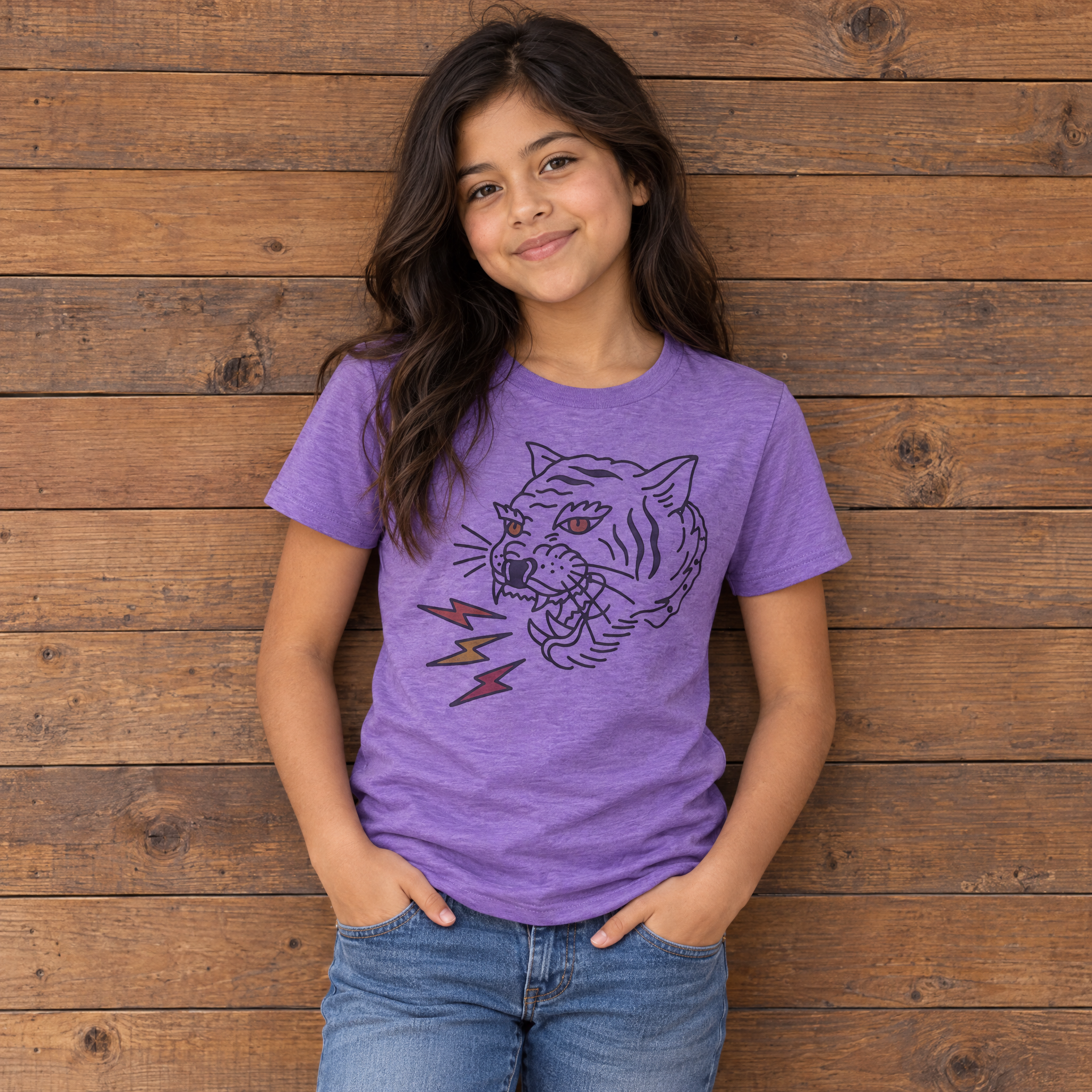Get 'Em Tiger | Kids Graphic T-Shirt