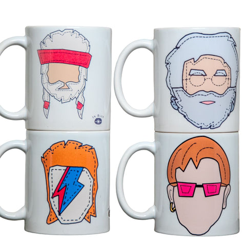 The Icon Series Mugs | Coffee Cup | Hand printed original artwork mugs | Prince