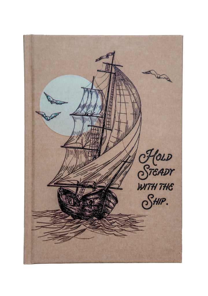 The Journal | Handprinted | 8x5 | Glum Lot Press + In Blue | Hold Steady