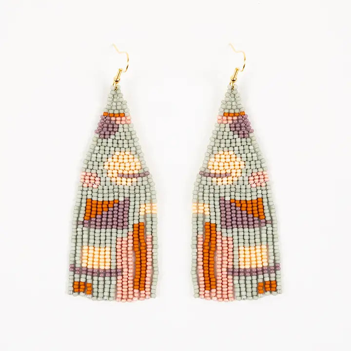 Earrings | Altiplano Handmade | Beaded Shapes Fringe | Pre Order