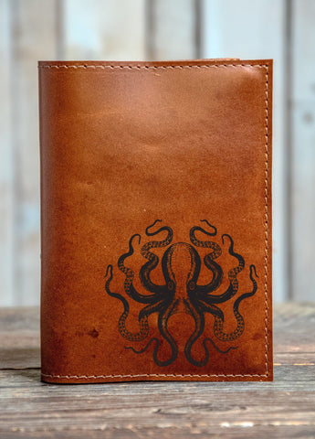 handmade personalized leather journal
