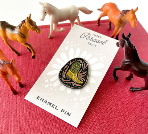 Enamel Pin | Paper Parasol Press | Baja Boot