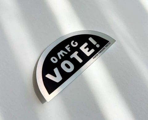 Sticker | Paper Parasol Press | OMFG VOTE