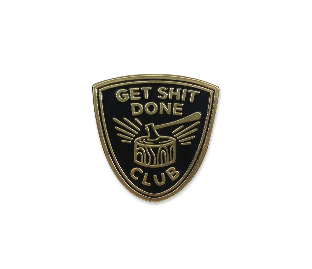 Enamel Pin | Paper Parasol Press | Get Shit Done | pre-order