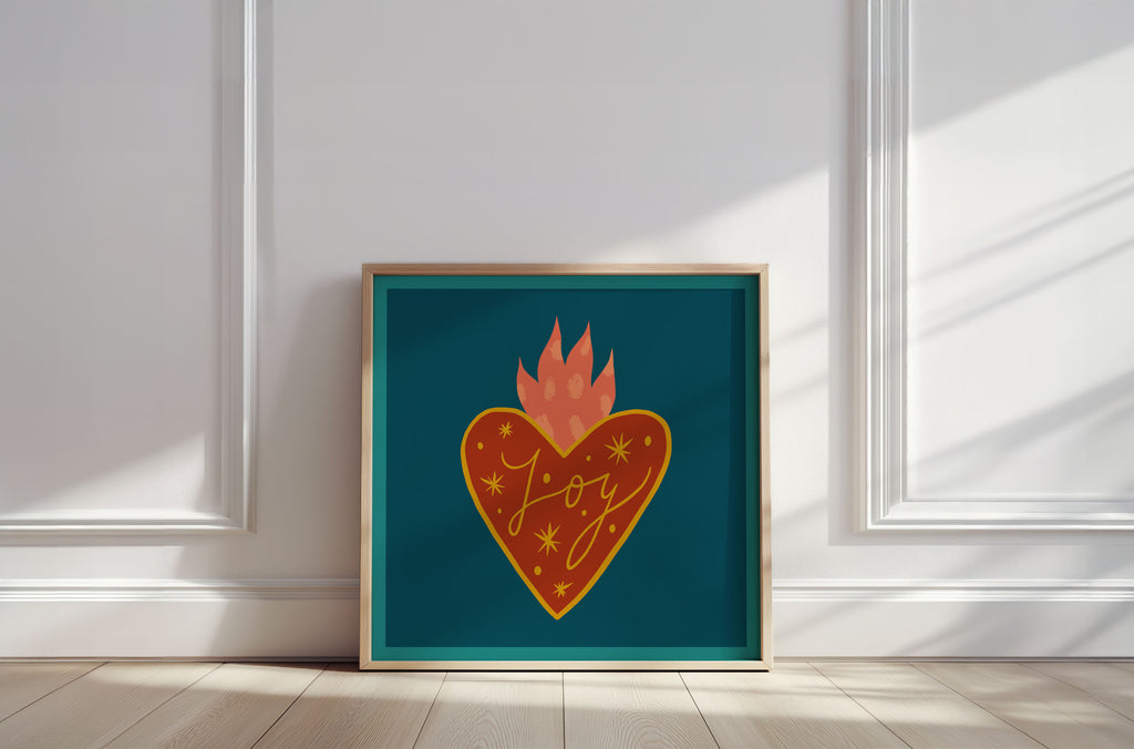 Fine art print | Wall Decor | Giclée | 12 x 12  | Holiday Joy