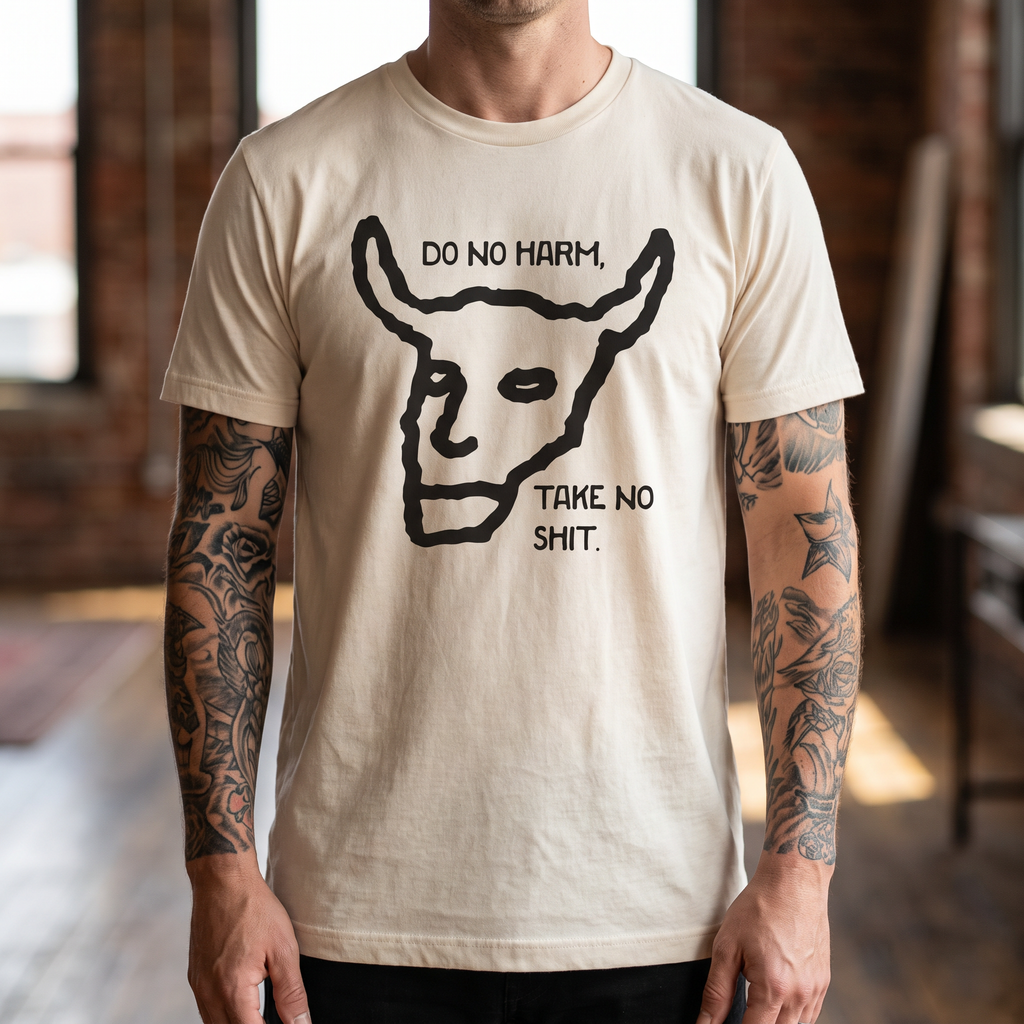 Unisex T-shirt | Handprinted | Do No Harm