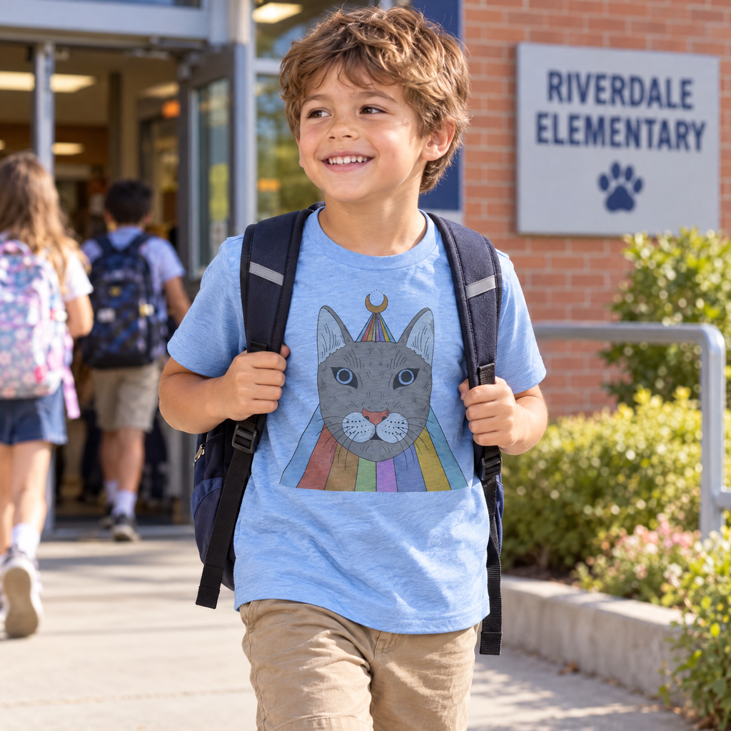 Magical Cat | Kids Graphic T-Shirt