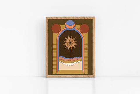 Fine art print | Wall Decor | Giclée | 8 x 10 |  Magic Desert Doorway