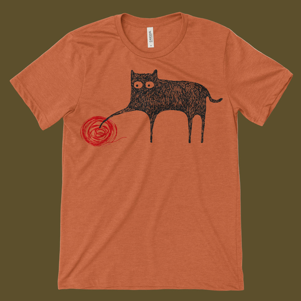 Rust Meow Made in USA | T-shirt Unisex | Meow | Multiple Colors – In Blue Handmade
