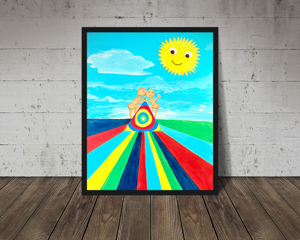 Fine art print | Wall Decor | Giclée | 8 x 10 | Mina's Rainbow