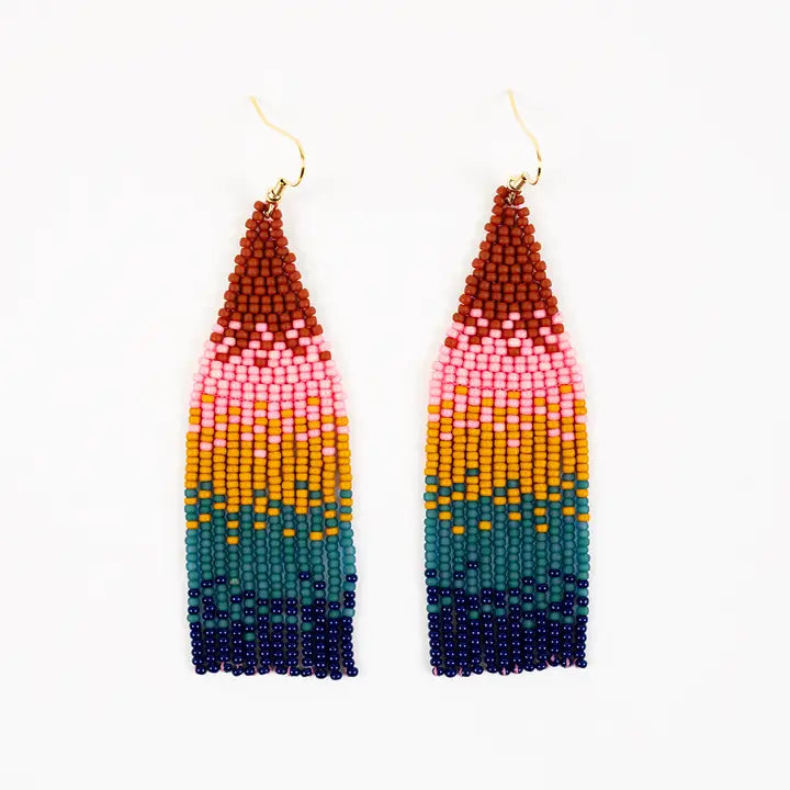 Earrings | Altiplano Handmade | Ombre Fringe Earrings | Multiple Colors | Pre Order