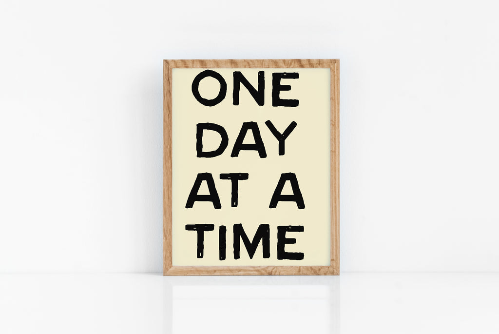 Fine art print | Wall Decor | Giclée | 8 x 10 | Glum Lot Press | One Day At a Time