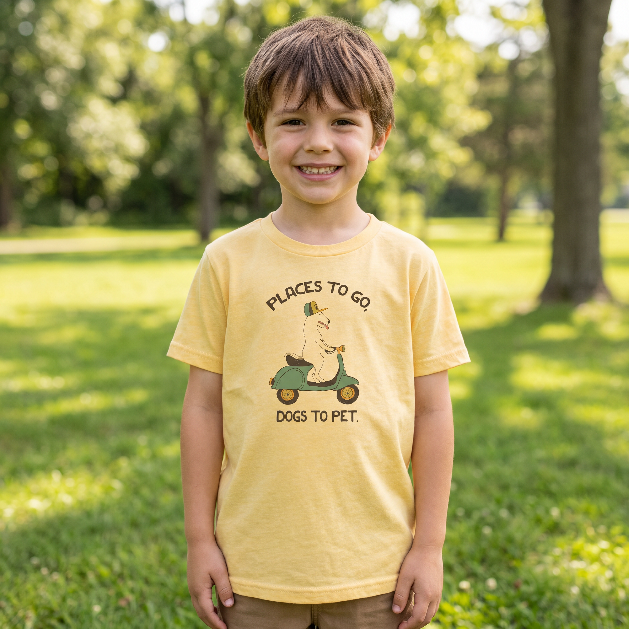 Places and Dogs | Kids Graphic T-Shirt