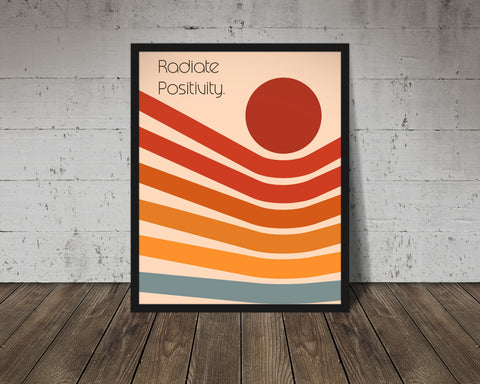 Fine art print | Wall Decor | Giclée | 8 x 10 |  Radiate Positivity