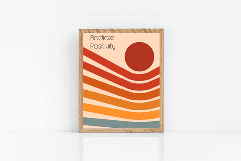 Fine art print | Wall Decor | Giclée | 8 x 10 |  Radiate Positivity