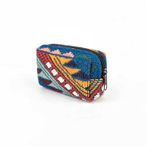 Woven Small Pouch | Altiplano Handmade | Small Geometric Pouch zipper | Pre Order