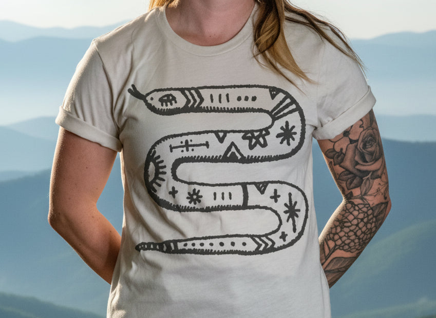 Made in USA | T-shirt Unisex | Mountain Snake | Multiple Colors