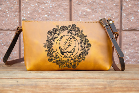 LIMITED RUN | The Grateful Mini-Zip Crossbody Leather Bag | Small
