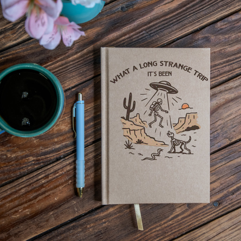 The Journal | Handprinted | 8x5 | Glum Lot Press + In Blue | Long Strange Trip