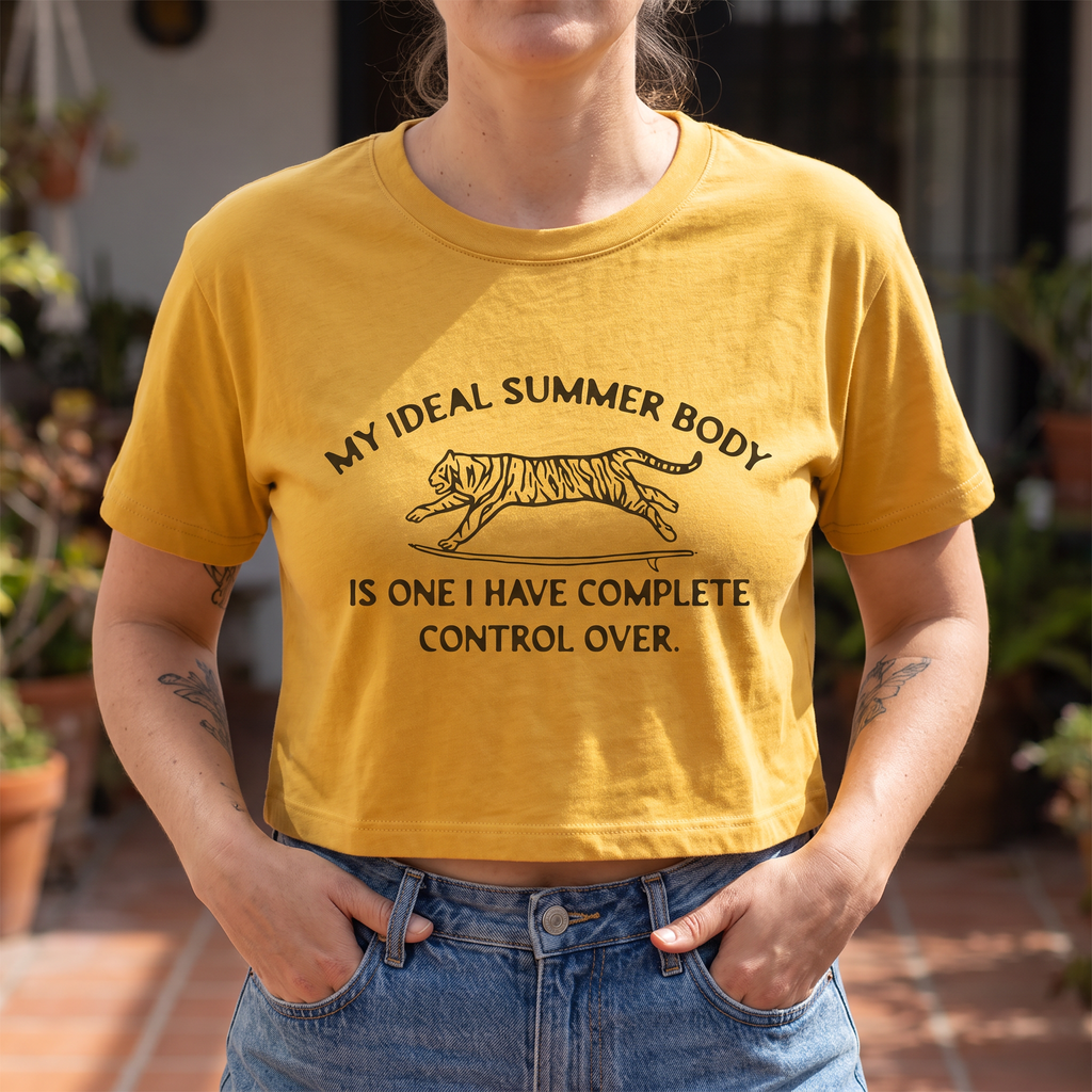 Handprinted Crop T-shirt | My Ideal Summer Body