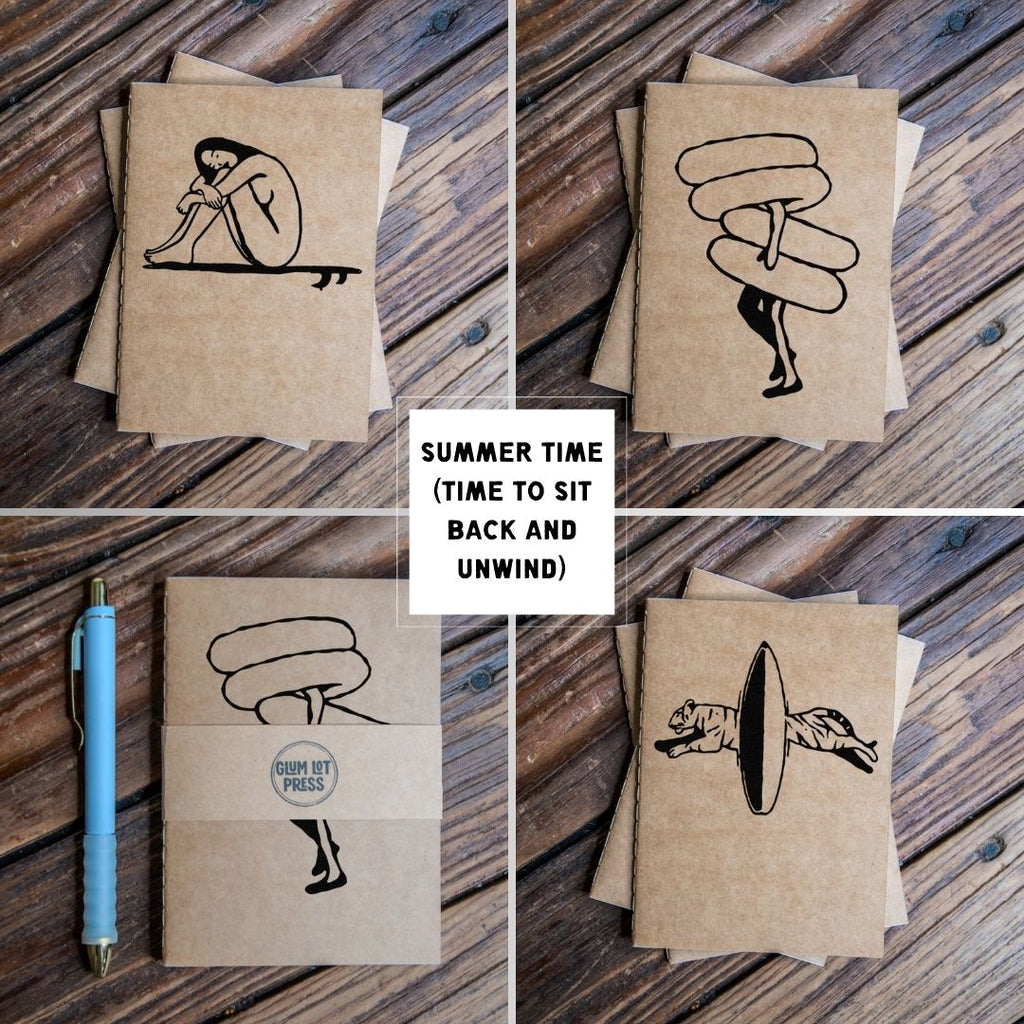 Travel Journal Set | Glum Lot Press | Summer Time Pack