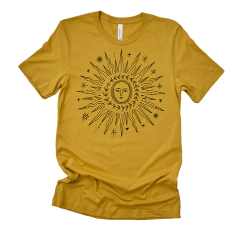 Made in USA | T-shirt Unisex | Here comes the sun | Multiple Colors
