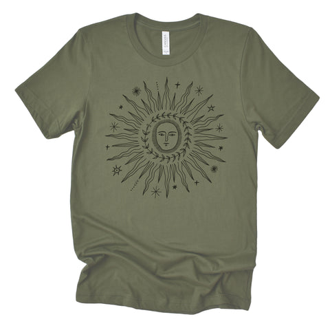 Made in USA | T-shirt Unisex | Here comes the sun | Multiple Colors