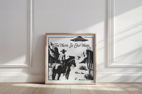 Fine art print | Wall Decor | Giclée | 12 x 12  | The Truth Is Out There
