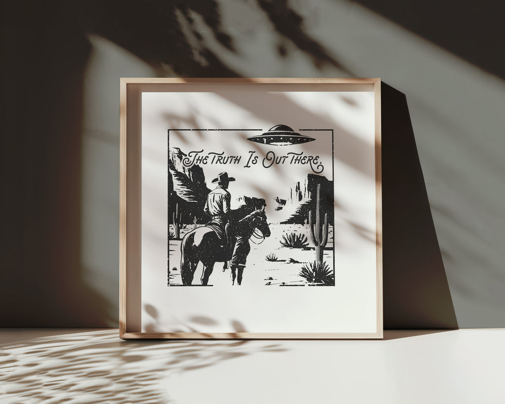 Fine art print | Wall Decor | Giclée | 12 x 12  | The Truth Is Out There