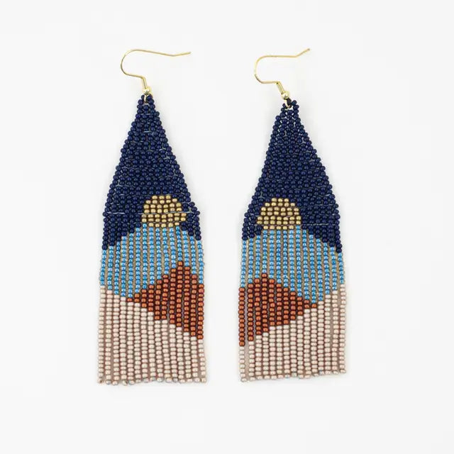 Earrings | Altiplano Handmade | Vista Beaded Fringe | Multiple Colors | Pre Order