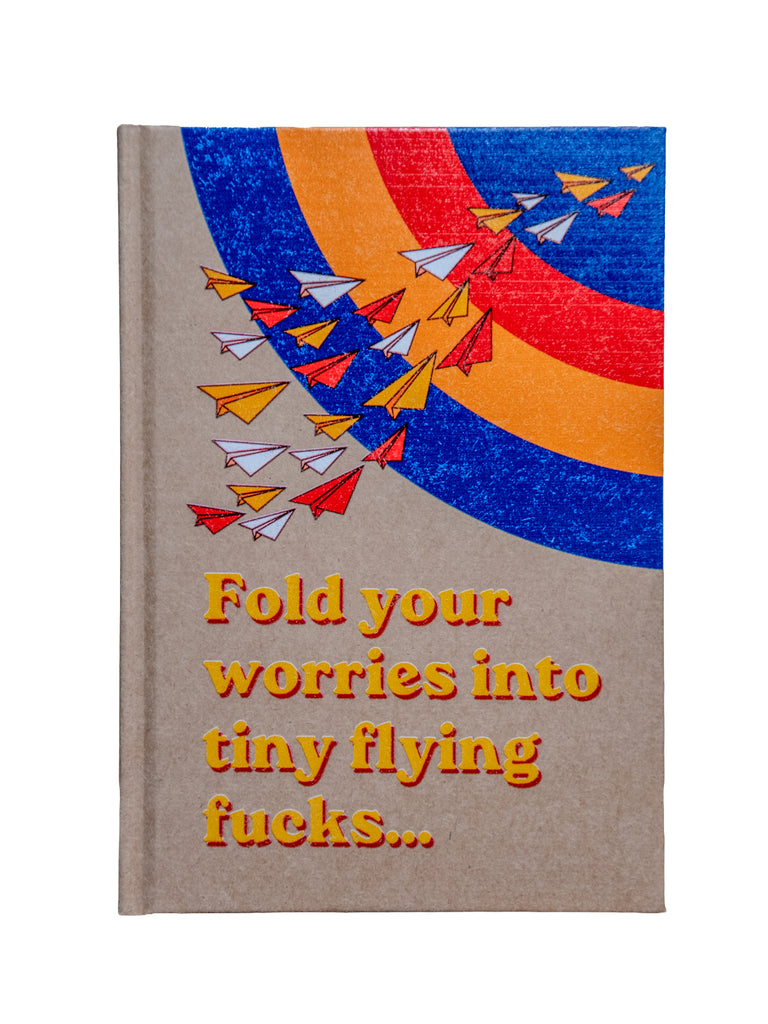The Journal | Handprinted | 8x5 | Glum Lot Press + In Blue | Flying Fucks