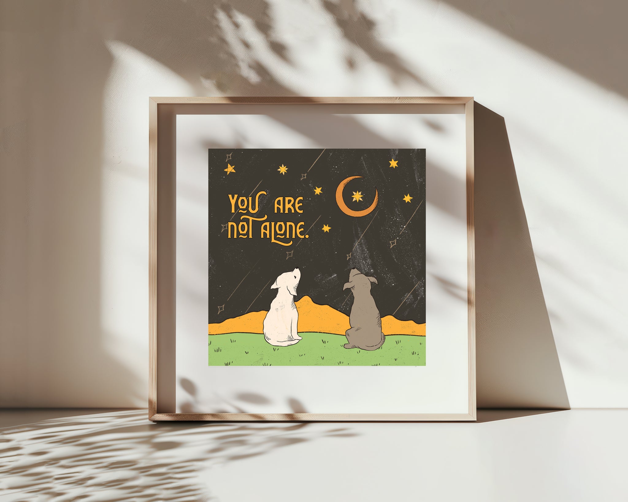 Fine art print | Wall Decor | Giclée | 12 x 12  |  Friends