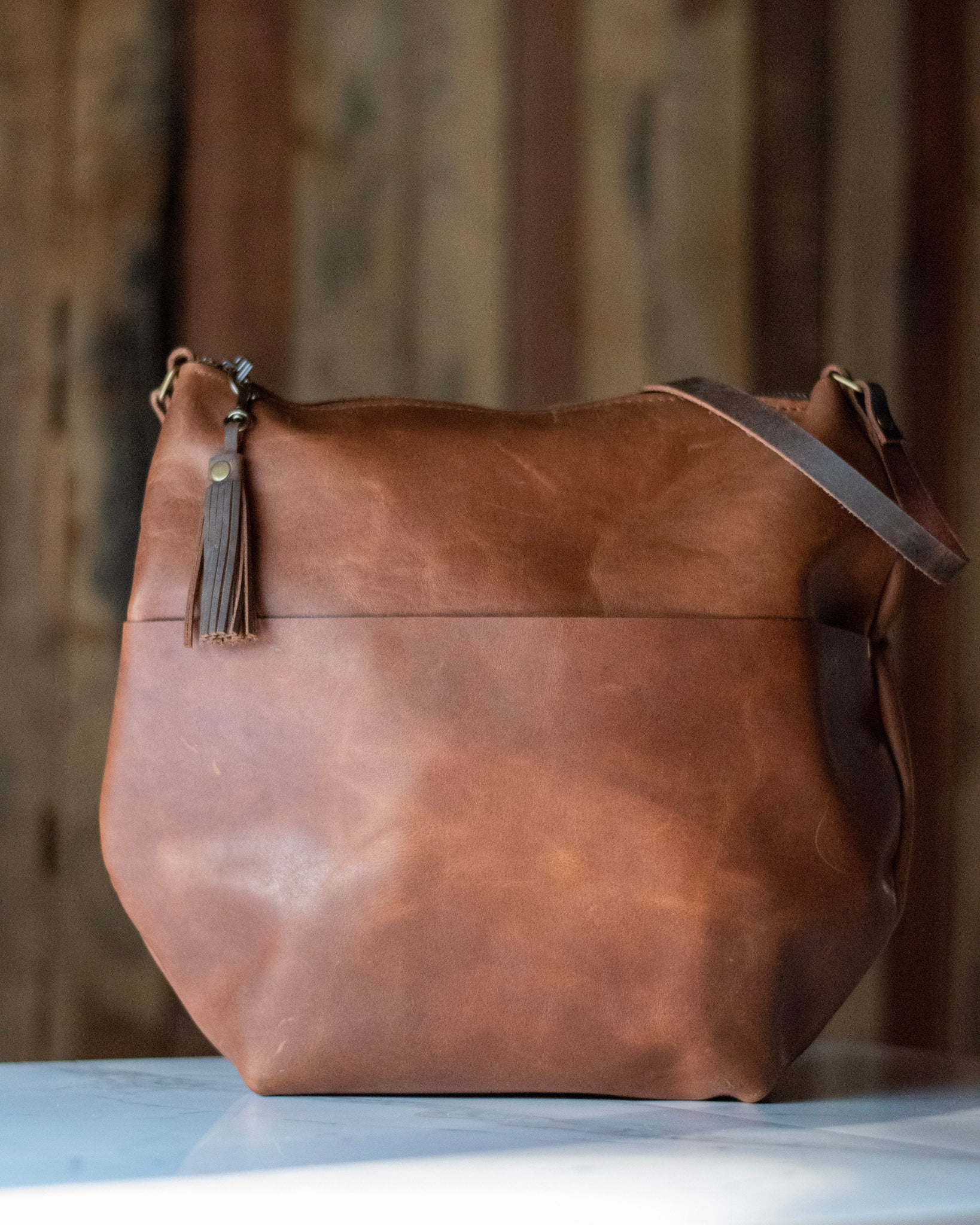 Handmade Leather Tote Bag | Medium | The Marie Bag | Eco Friendly Leather