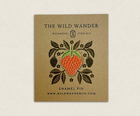Enamel Pin | The Wild Wander | Strawberry