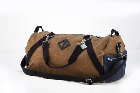 The Large Asheville Daytripper Duffle |  Handmade in the USA |  Collaboration with Diamond Brand Gear