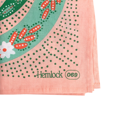 Bandana | Hemlock Goods | Pink Snakes