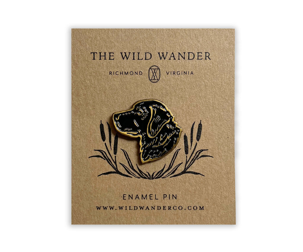 Enamel Pin | The Wild Wander | Black Lab Dog