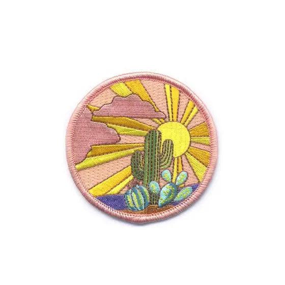 Embroidered Patch | Antiquaria | Cactus Sunset