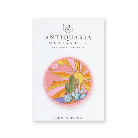 Embroidered Patch | Antiquaria | Cactus Sunset