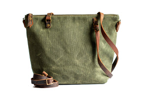 Handmade Waxed Canvas Tote | Small | The Minimalist – In Blue Handmade