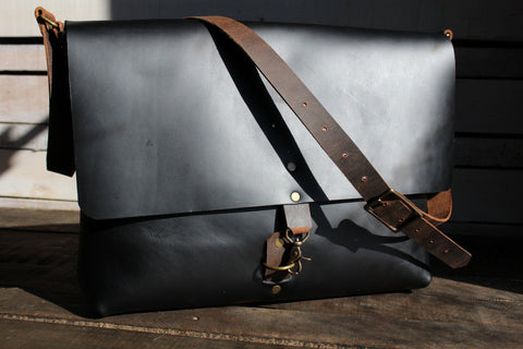 The Montana Leather Messenger Bag | Leather Laptop Bag | Leather Computer Bag | Made in USA