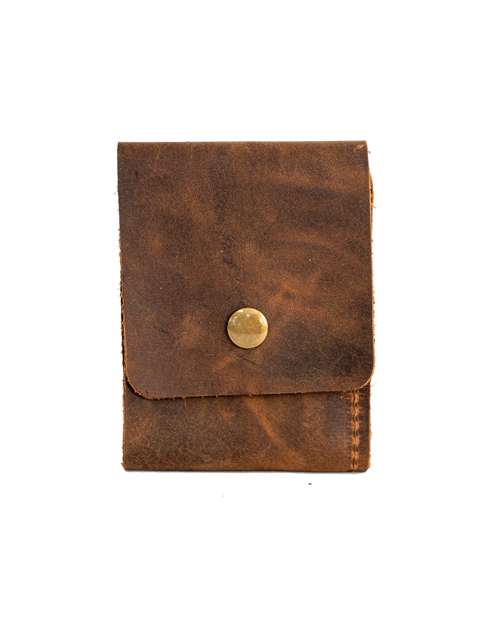 Leather Large Wallet, Rum Brown