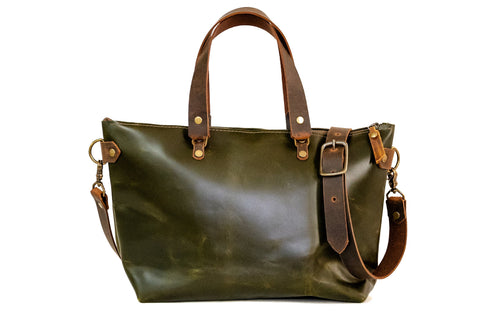 Handmade Leather Purse | Leather Tote Bag | The Bowler Bag