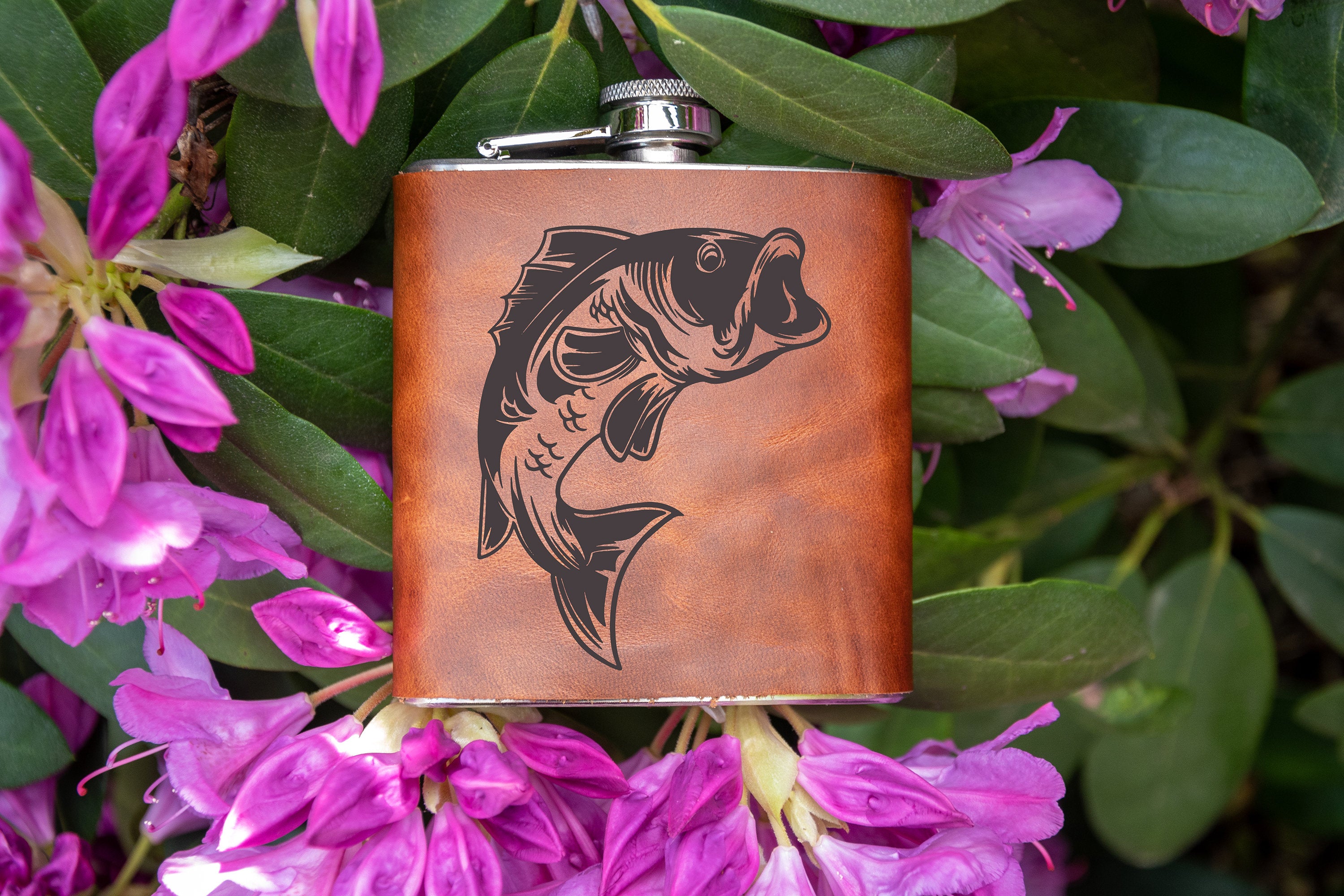 Personalized Leather Flask | Groomsmen Gift | Wedding Party | Bridesmaids Gift