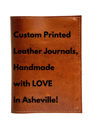 CUSTOM Leather Journal | A6 paper size | Handmade Leather Personalized Journal | Your logo | Your image | In Blue Handmade