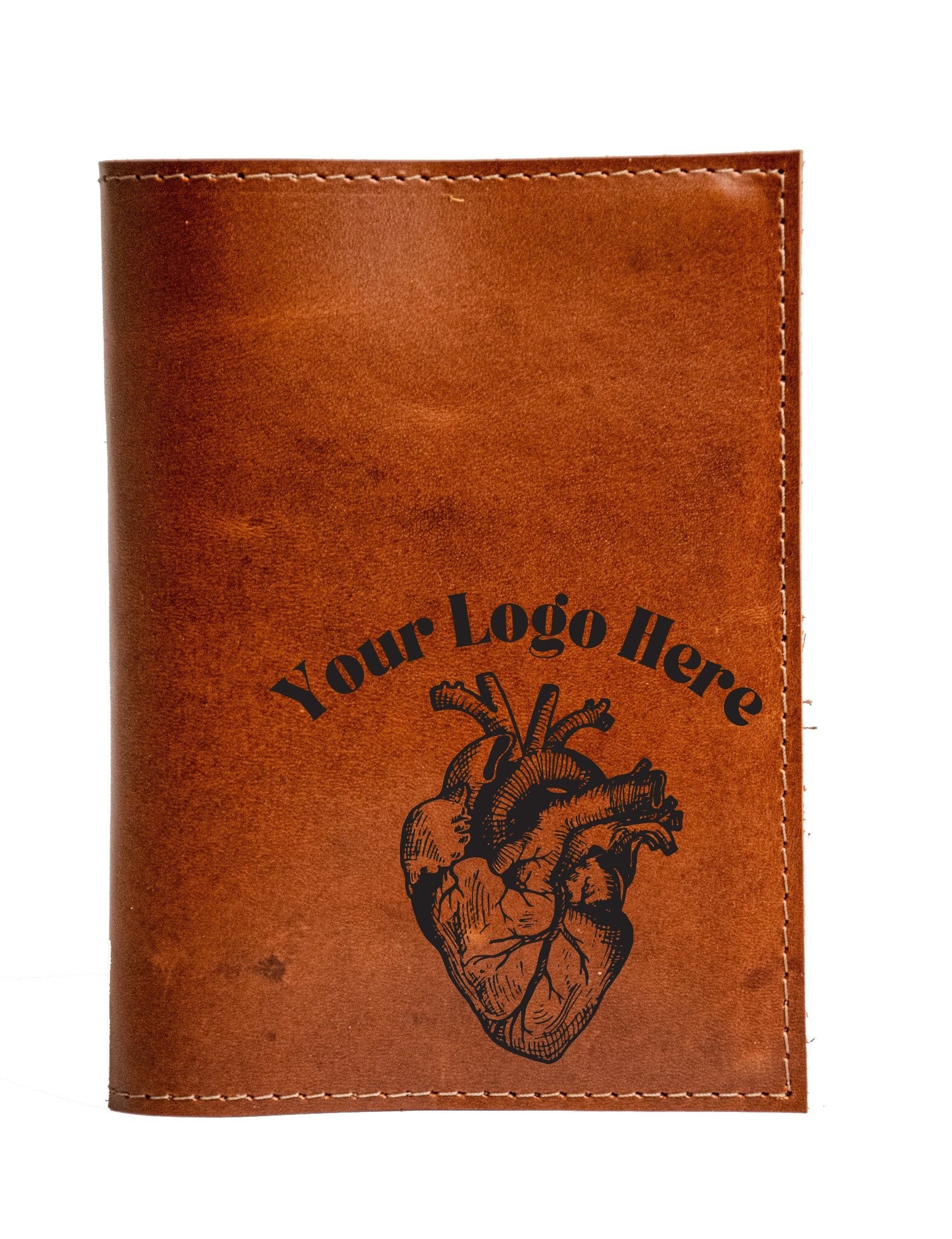 CUSTOM Leather Journal | A6 | Handmade Leather Personalized Journal | Your logo | In Blue Handmade